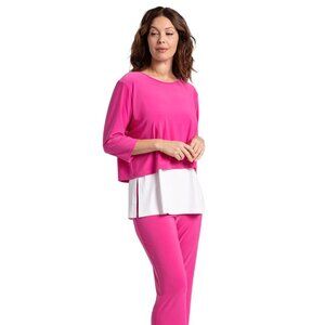 Sympli - Go To Cropped T - Peony Pink - Women's Size 8 - NWT